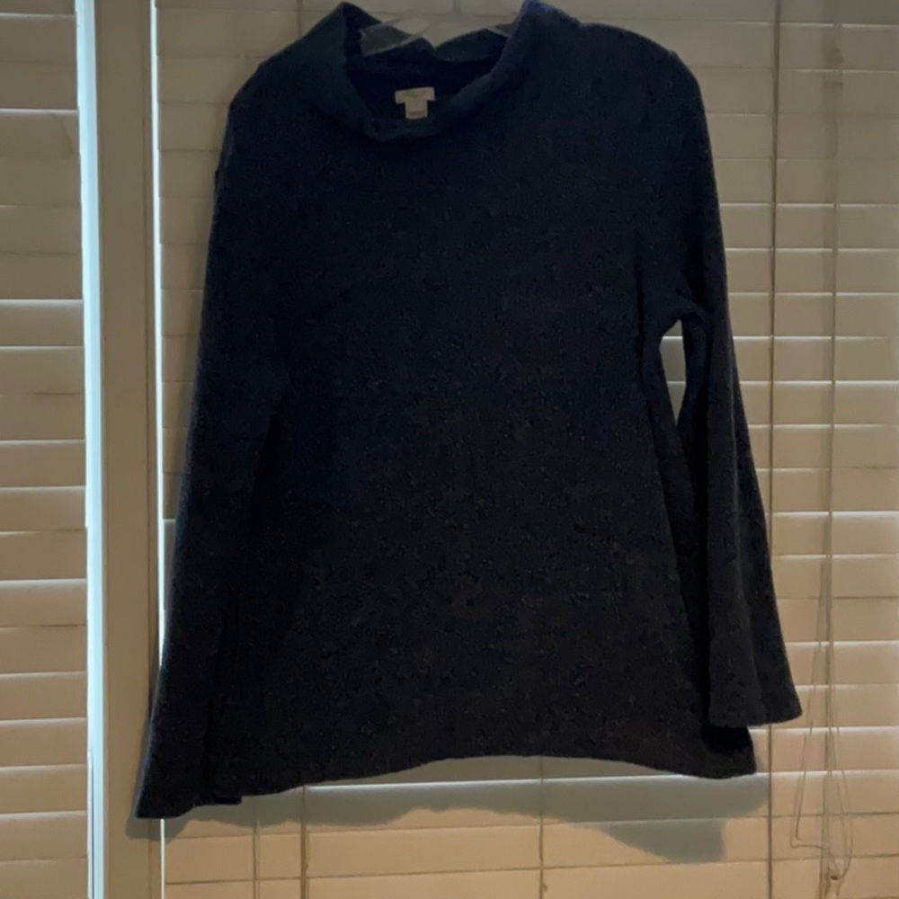 J. Crew Dark Blue Cowl Neck Sweater